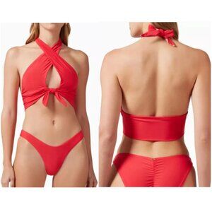 PQ Swim Alex Ava Bikini Set in Red Size S